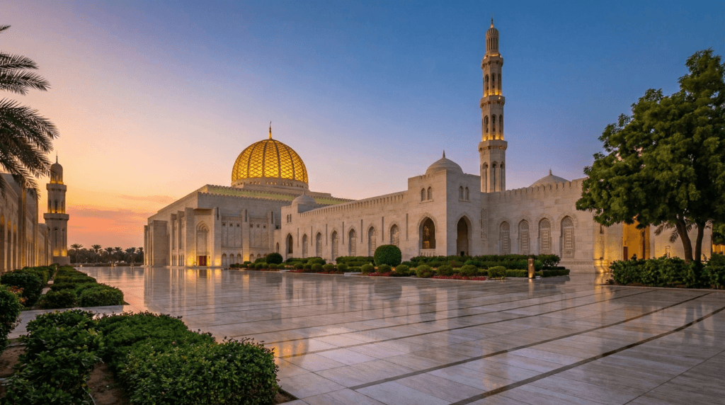 The Sultan Qaboos Grand Mosque, generated by AI