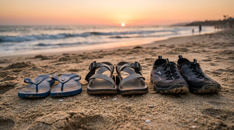 best beach footwear comparison flip flops sandals water shoes